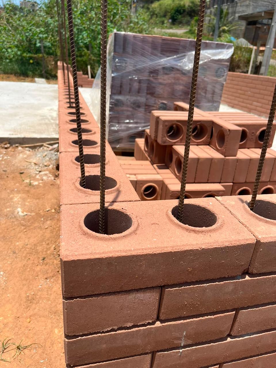 Obra construída com tijolos ecológicos EcoMarca